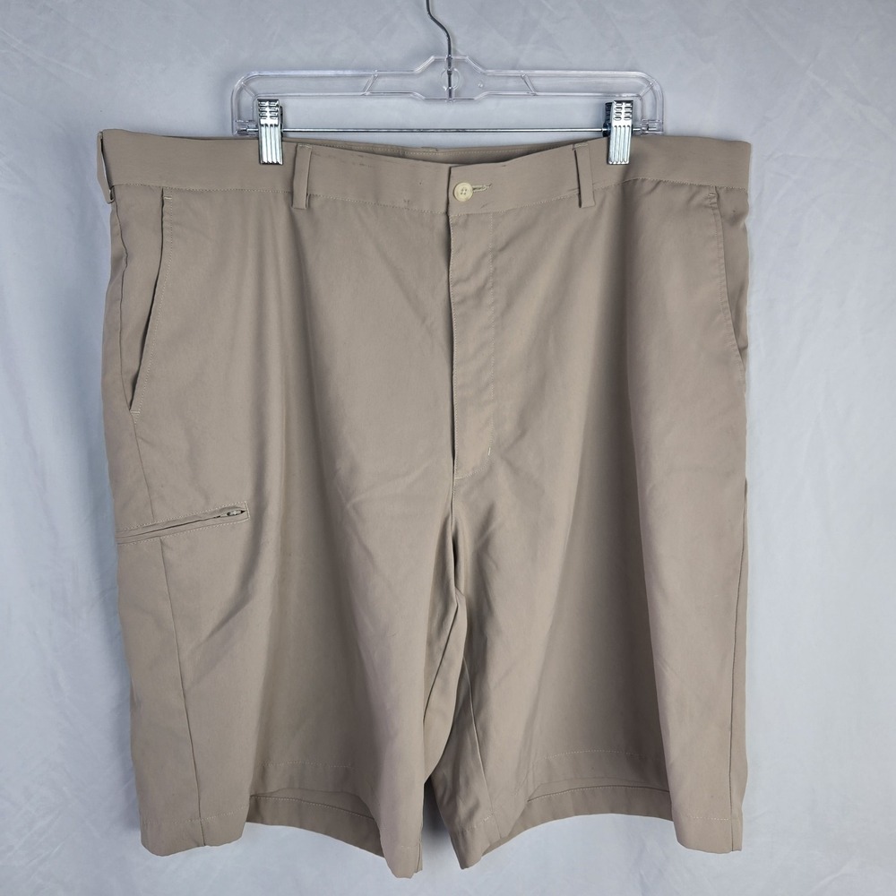 Grand Slam Golf Shorts Mens 42 Tan Athleisure Neutral Preppy Academia Cargo